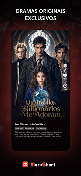 Captura oficial da Google Play do MoreShort 2