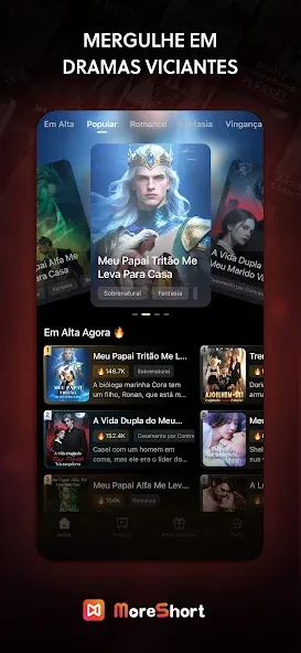 Captura oficial da Google Play do MoreShort 3