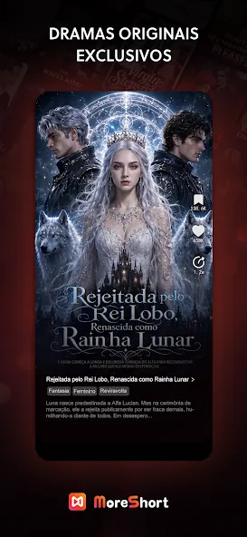Captura oficial da Google Play do MoreShort 1