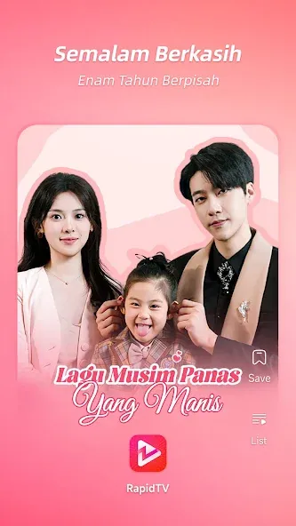 Screenshot resmi Google Play RapidTV 2