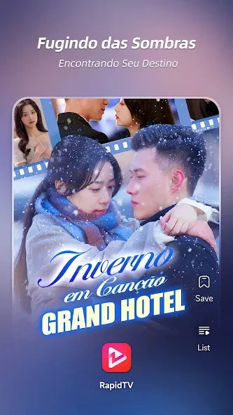 Captura oficial da Google Play do RapidTV 3