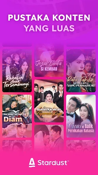 Screenshot resmi Google Play StardustTV 2