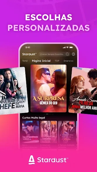 Captura oficial da Google Play do StardustTV 3